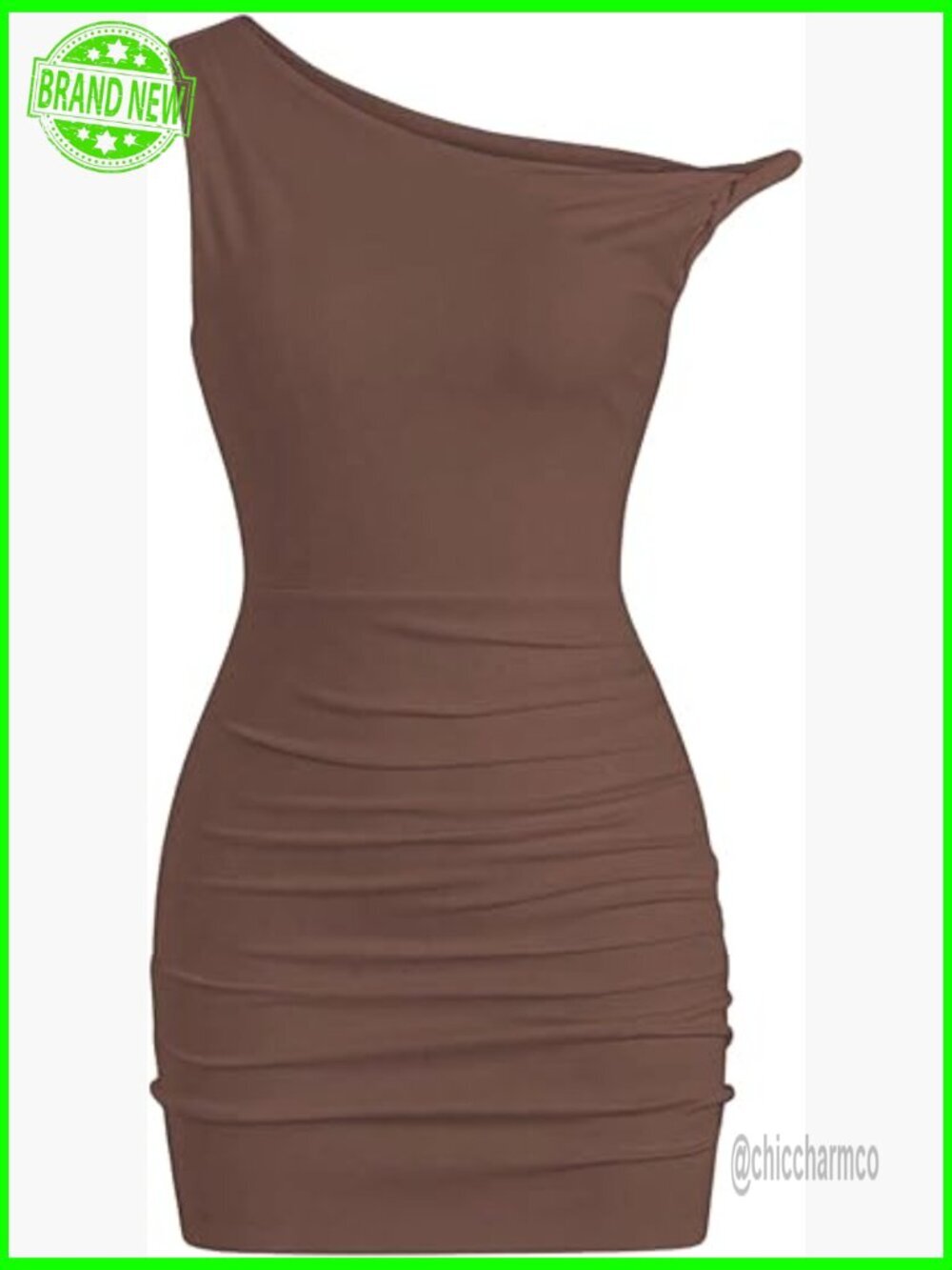 Off The Shoulder Ruched Bodycon Mini Dress Club Party Outfit